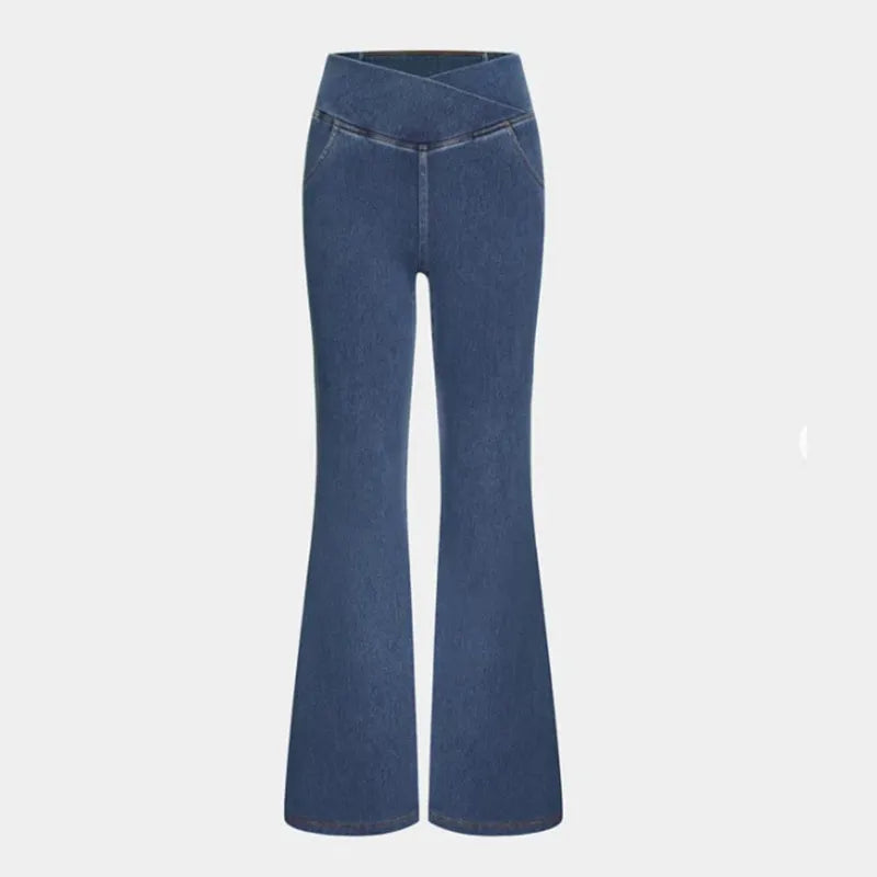 Cassia™ Jeans i Stretch Med Høy Midje