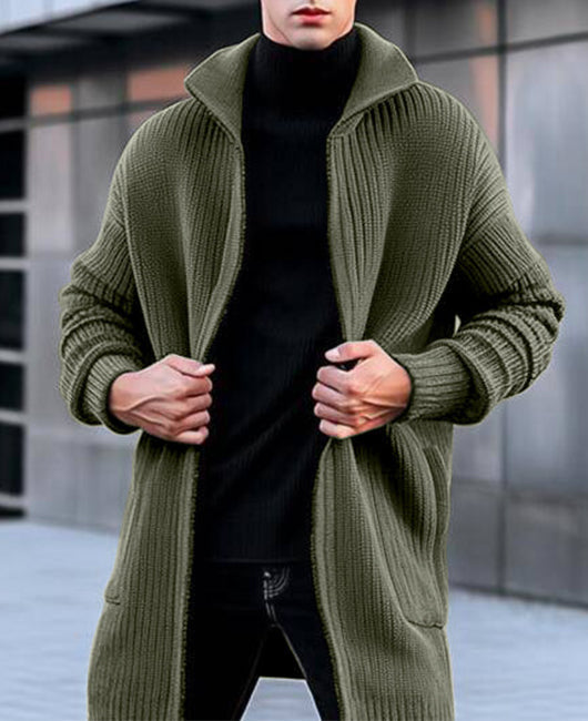 Trevor lang cardigan til menn