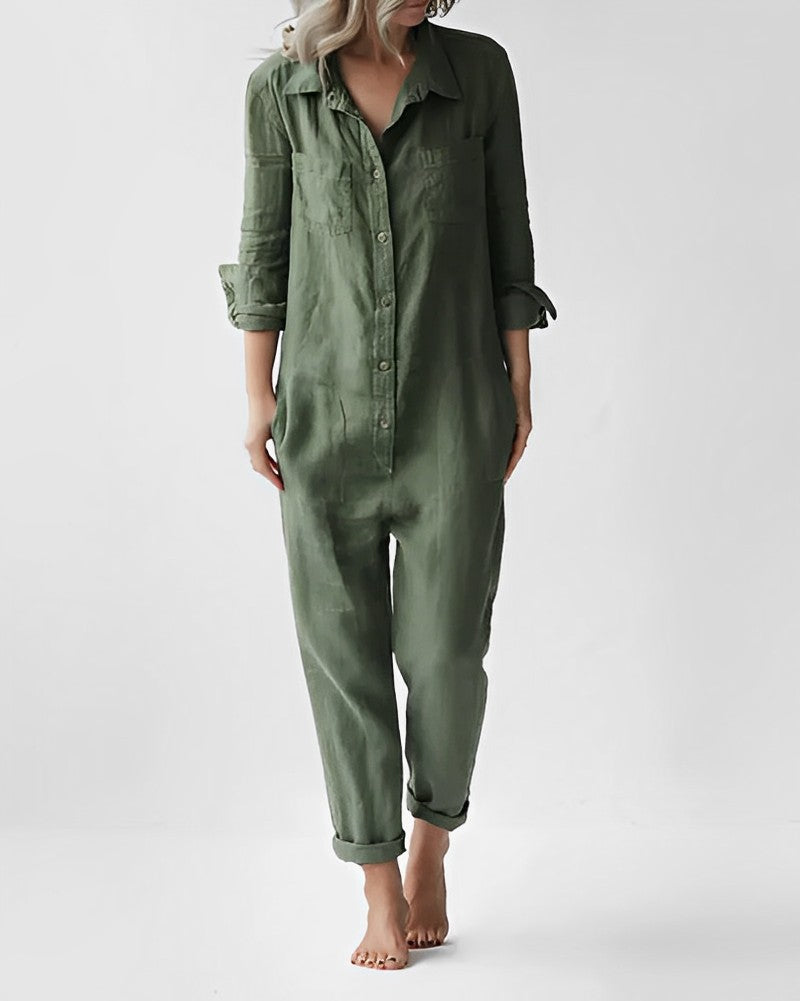 Smigrende grønn jumpsuit