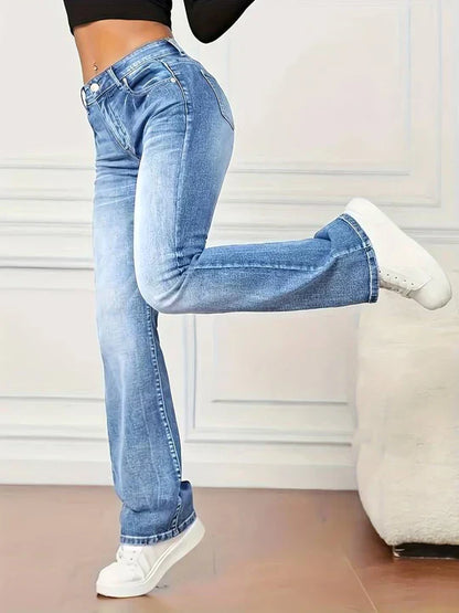 Ravikna | utstrakte jeans med vintage-look og stretch