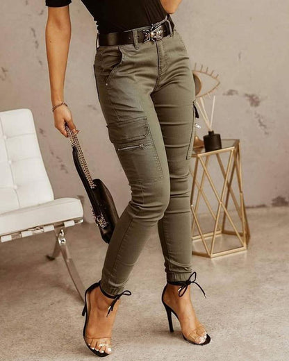 Comfy Cargo Jeans til dame (1+1 GRATIS)