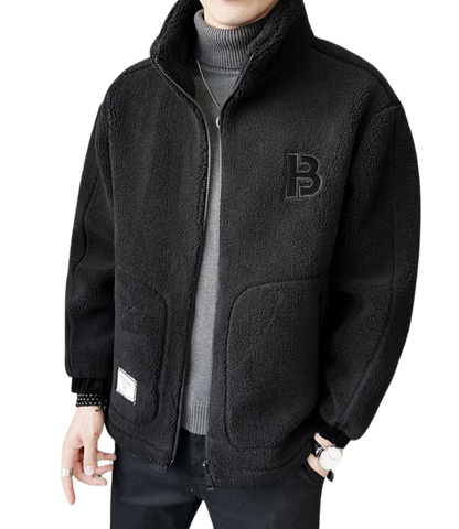 CALEBI | Koselig teddy fleece jacket for men