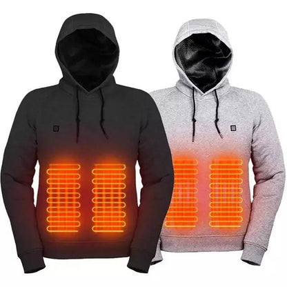 Ravikna Hoodies, USB elektrisk oppvarming lett hette-sweatshirts jakke